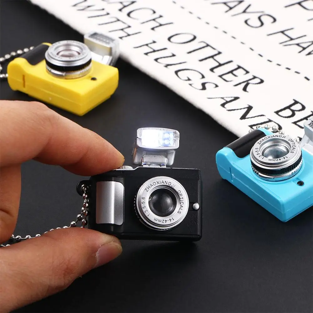 Retro Punk Luminous Flash Camera Women Sweater Chain Necklace Music Pendant Fashion Jewelry
