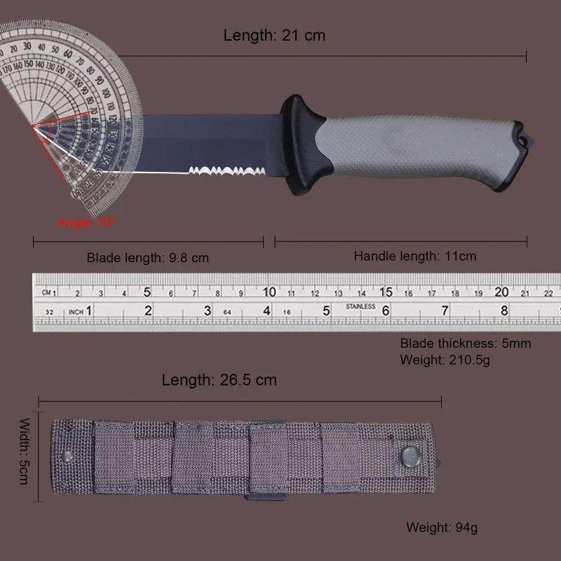 2024 nuovo coltello dritto ad alta durezza (lama piena, mezzo dente) coltello da caccia, coltello dritto di salvataggio in campeggio, coltello per