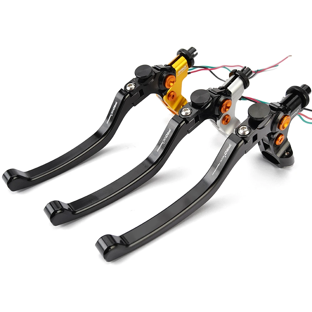 

Мотоциклы 7/8 ''22 мм ручка рычага сцепления для Honda Yamaha Suzuki Dirt Bike Sporster складной трос руль сцепления