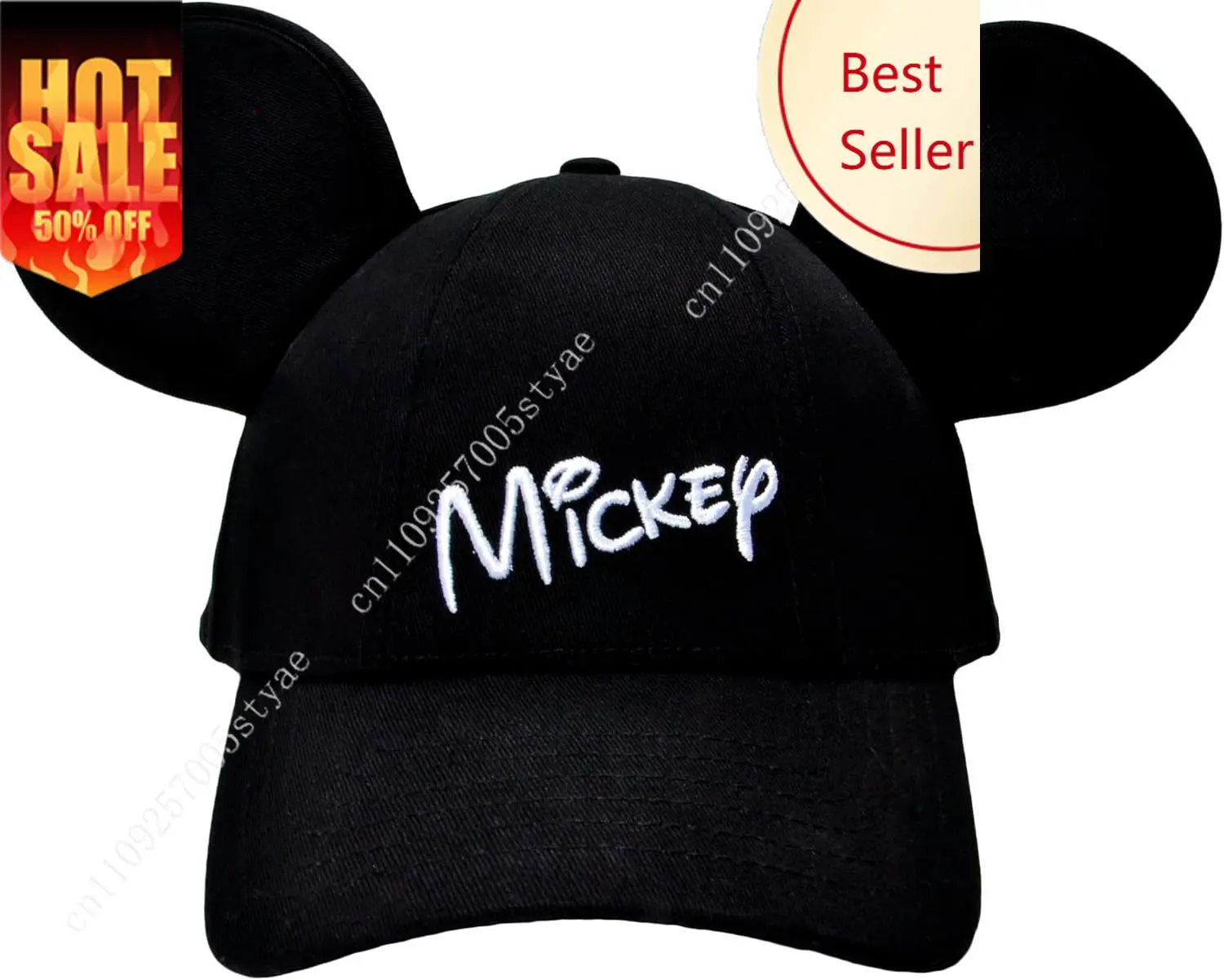 

Disney Mickey Mouse Ears Youth Embroidered Cute Hat Boy Girl Fashion Cap Casual Hats Outdoor Caps For Kids