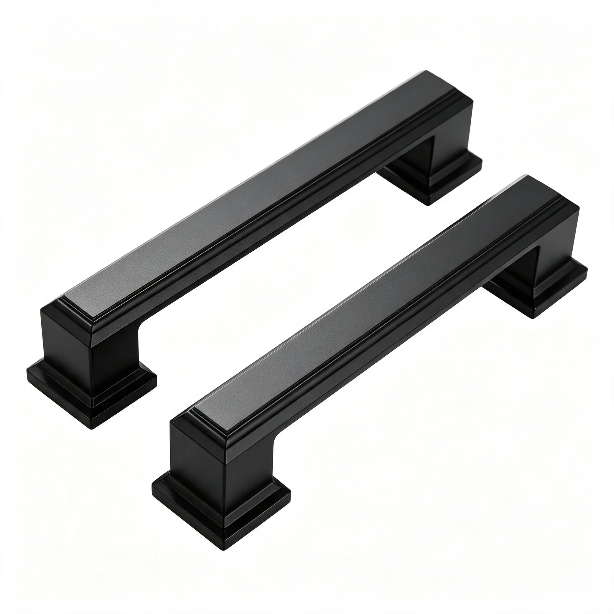 Matte Black Cabinet Handles 10 Pack, American‑Style Metal Cabinet Pulls, Hardware for  Cupboard Drawer Wardrobe