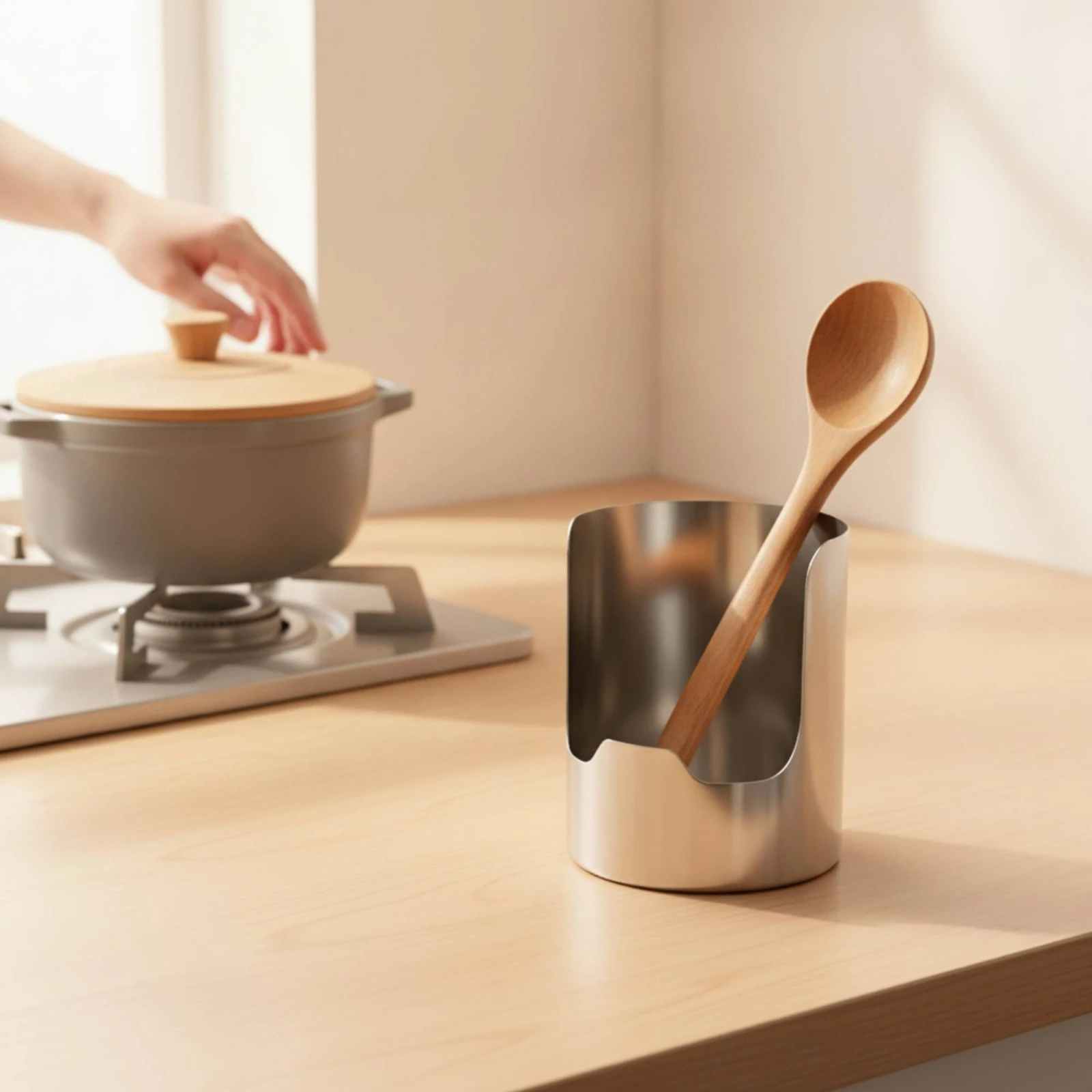 Spatula Holder Space-Saving Ladle Rest Spatula Rest Rustproof Kitchen Organizer Corrosion-Resistant for Home Cooks