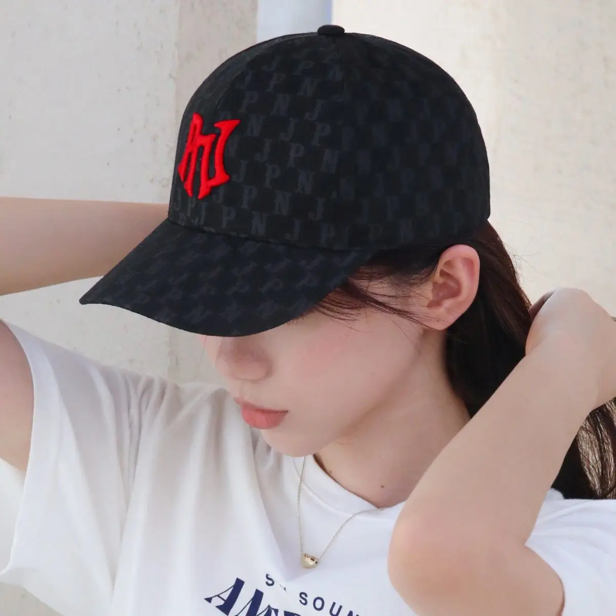 PNJ2023 Classic Trend Cap Lovers Fashionable Outdoor Leisure Sports Black Baseball Cap