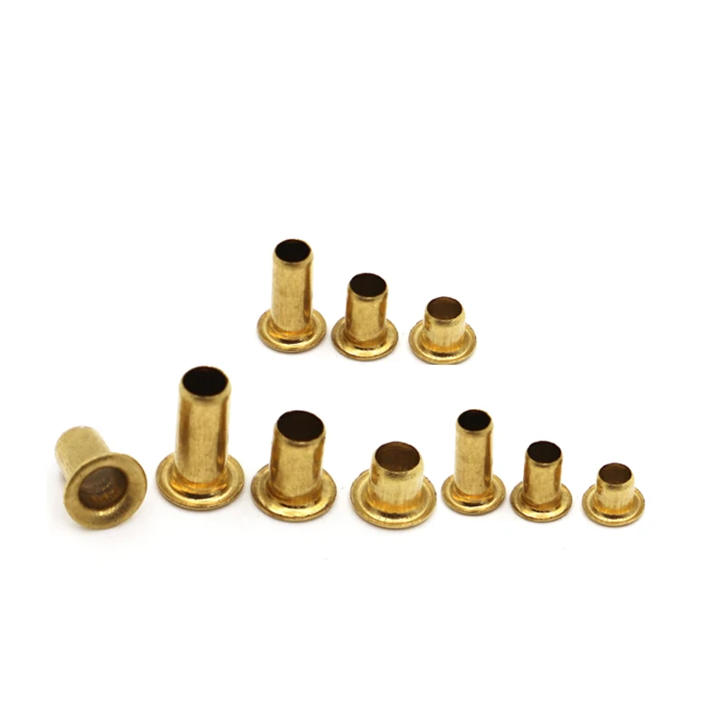 1000 шт. GB876 M0.9 M1.3 M1.5 M1.7 смешанный набор трубчатых заклепок, двухсторонняя печатная плата, гвозди для печатной платы, медные полые заклепки, комплект гаек