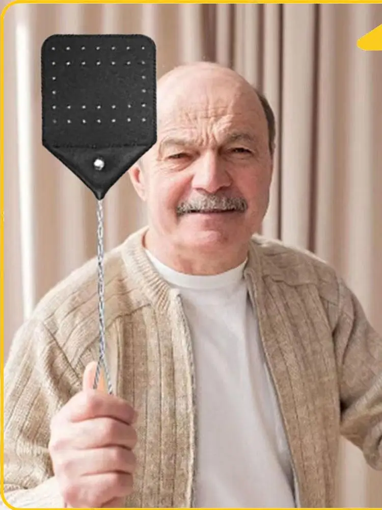 

Сверхмощная мухобойка, мухобойка для кухни, дома, дома, на открытом воздухе, кожаная мухобойка с маслом, руководство по эксплуатации