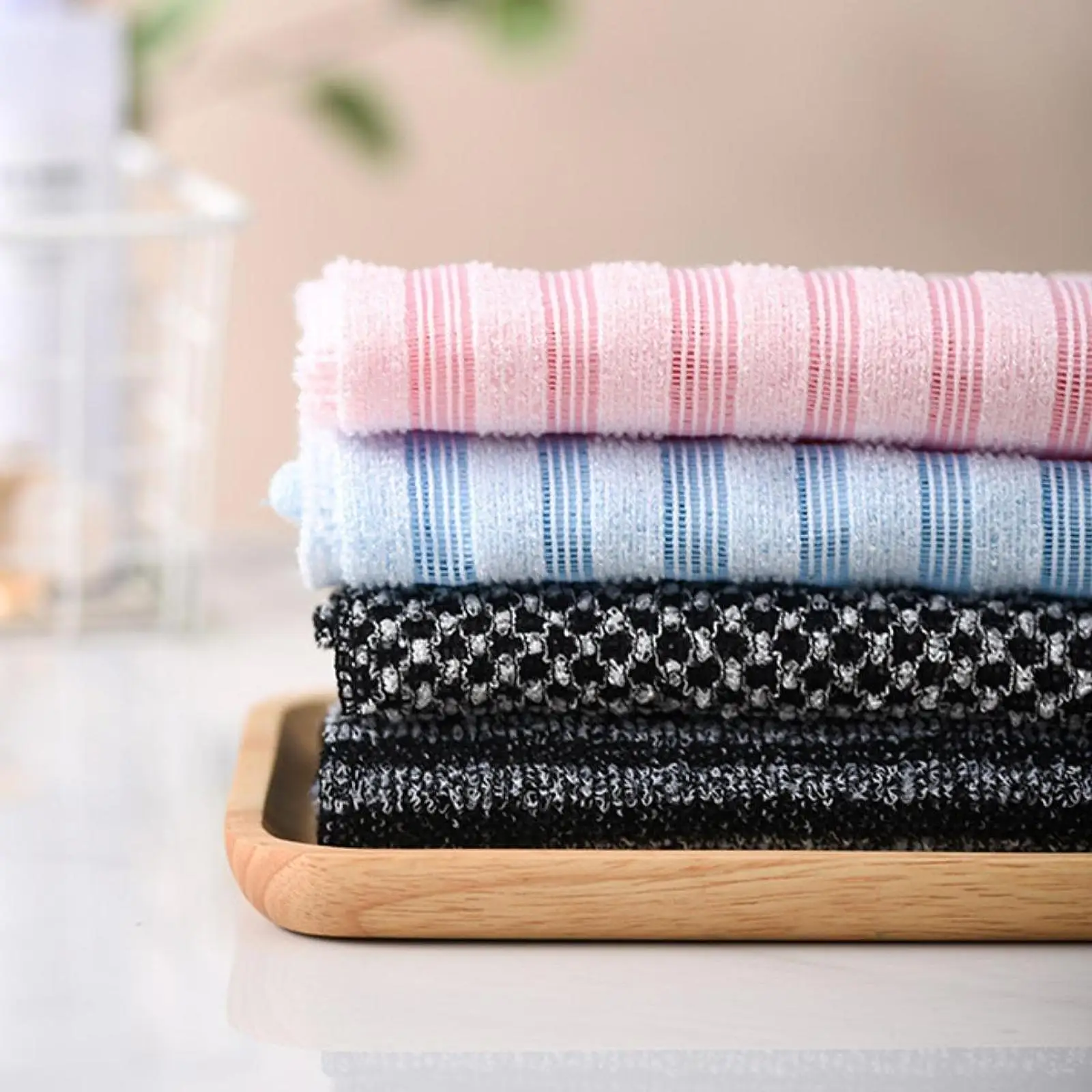 

Exfoliating Washcloth Towel Sturdy Japanse Long Body Scrub for Men and Women