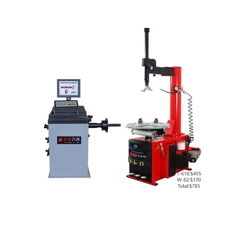 T-618 High Quality Fully Automatic Car Workshop Equipment Tire Changer and Wheel Balancing Machine Combo