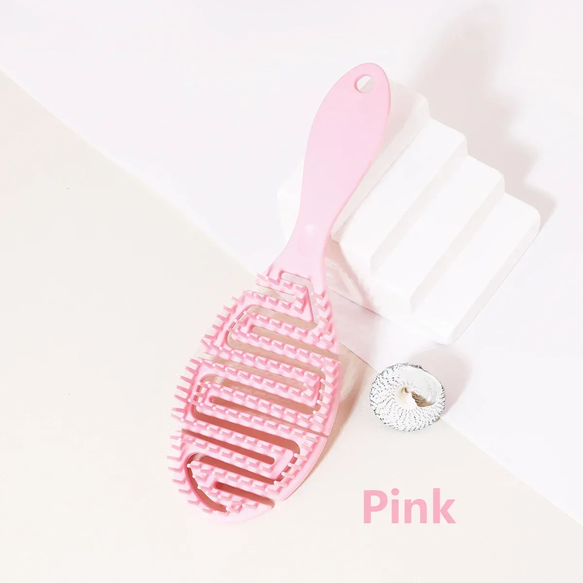 

Scalp Massage Hair Brush – Hollow Anti-Static Styling Tool for Wet Hair Drying, Blow-Dry Comb for Real & Wig Hair