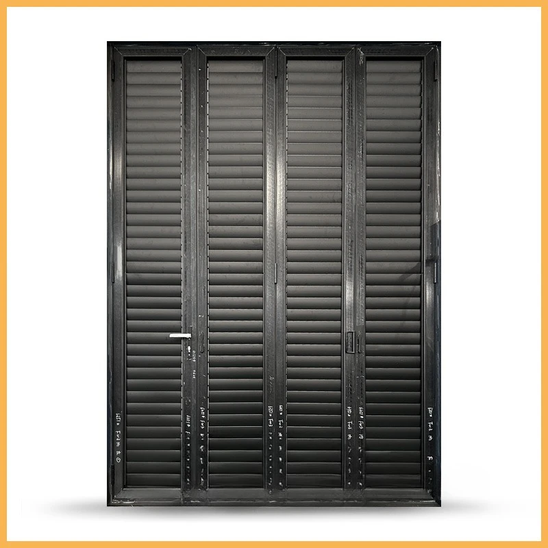 Aluminum alloy folding louver door, shading and sunshade louver partition door