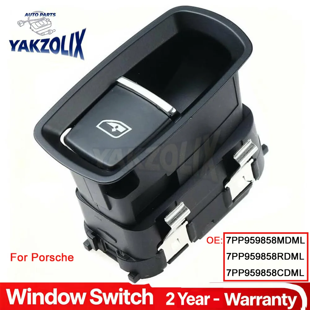 Passenger Side Window Switch Button For Porsche Cayenne Panamera Macan Cayman 911 991 981 970 958 7PP959858MDML / RDML/ CDML