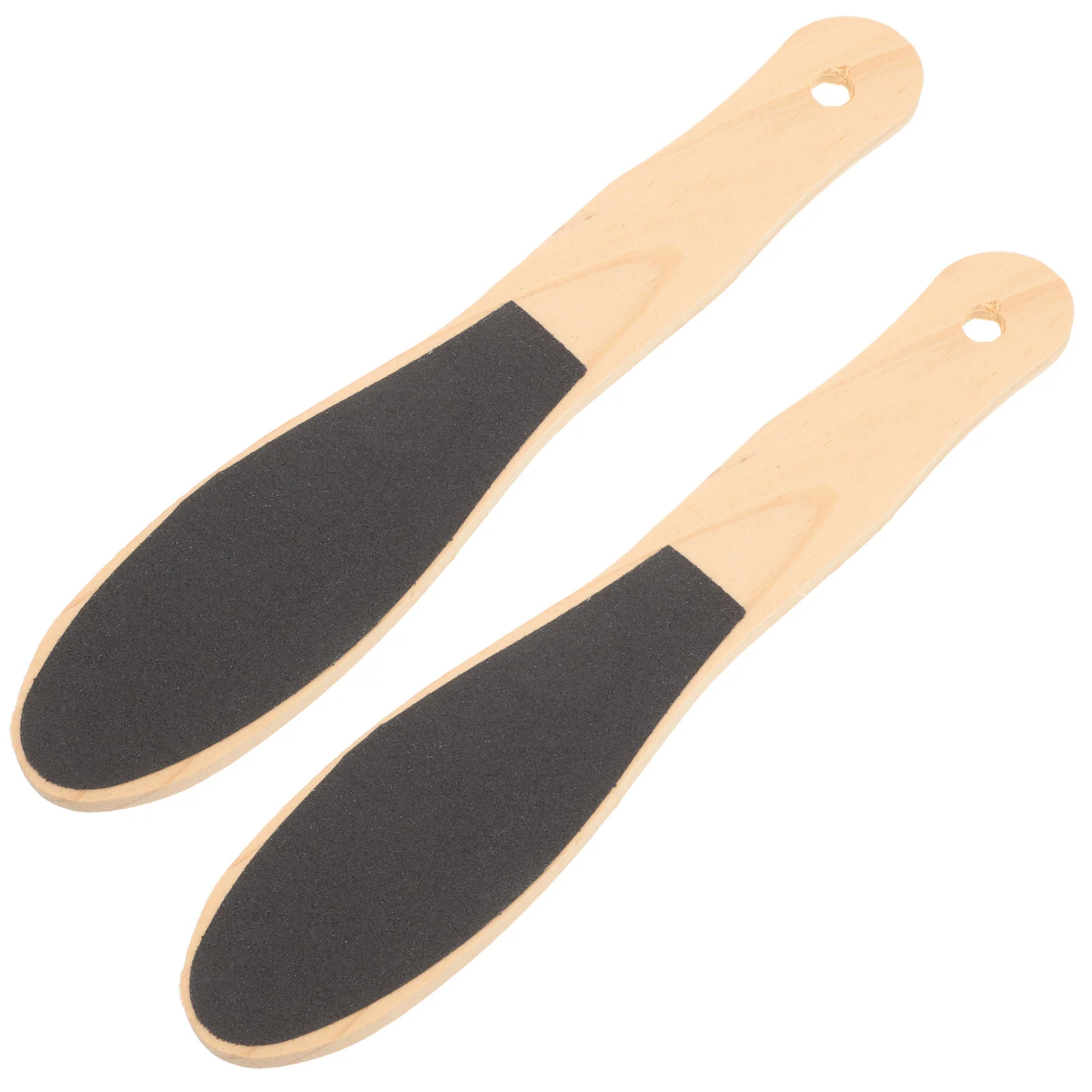 2pcs Foot File Dead Skin Remover Callus Removal Rub Foot Sole Exfoliator Pedicure Supplies for Women Men Adults (Wood Color)