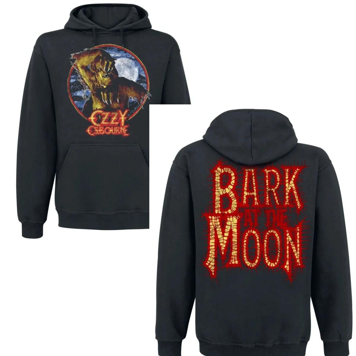 Bark At The Moon _ سترة Ozzy Osbourne بغطاء للرأس لخريف وشتاء 2026 فاخرة راقية لكل من الرجال والنساء Y2k #1