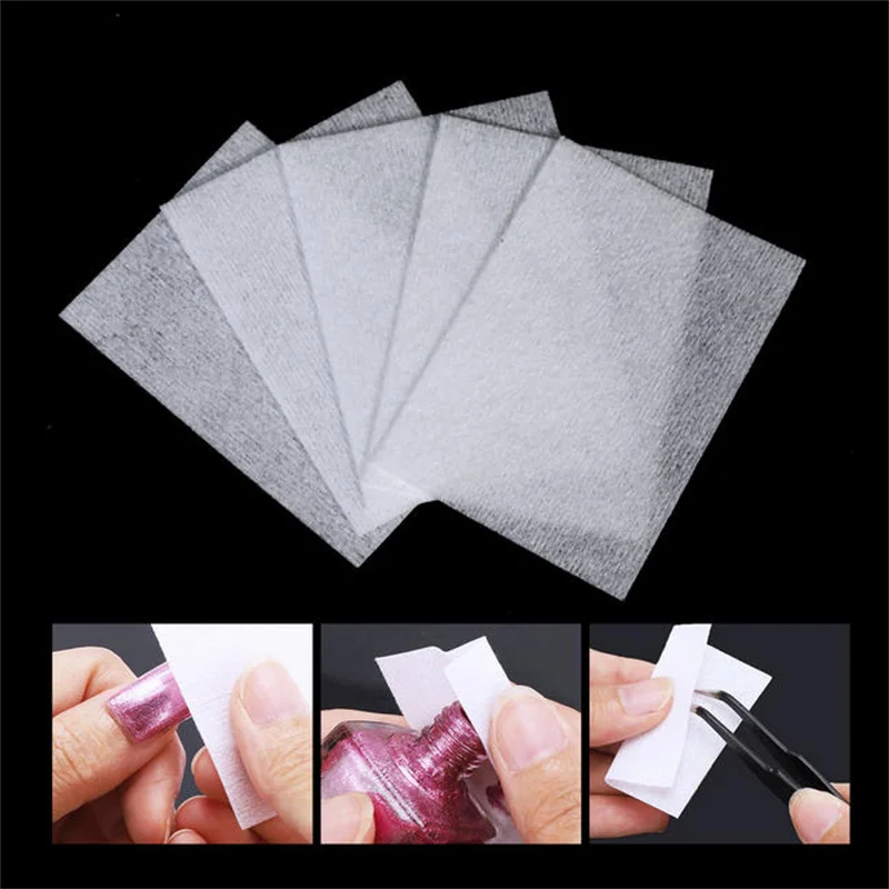 مسمار الفن خالية من الوبر لوحة قطن مزيل طلاء الأظافر مناديل المناديل مانيكير أداة هلام مزيل طلاء الأظافر 1/2/5/10/20 صناديق حزمة