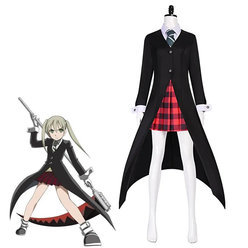 

Костюмы для косплея Maka Albarn, аниме Soul Eater, униформа для ролевых игр на Хэллоуин, карнавальный наряд для вечеринки для женщин и девочек eo] 5