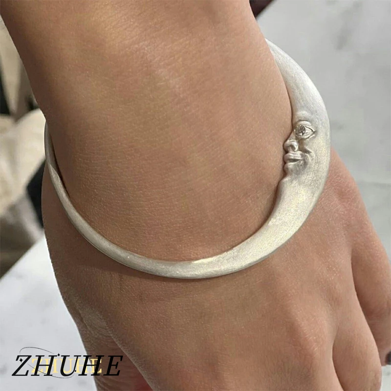 Punk Hammered Texture Bangle Jewelry Accessories for Women Men, Copper Alloy Material, Handcrafted Wrist Band for Street Style O