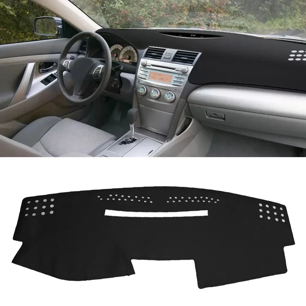 Car Dashmat Dashboard Cover Dash Non-Slip Mat For Toyota For Camry 2007 2008 2009 2010 2011 Polyester Black Car Accessories