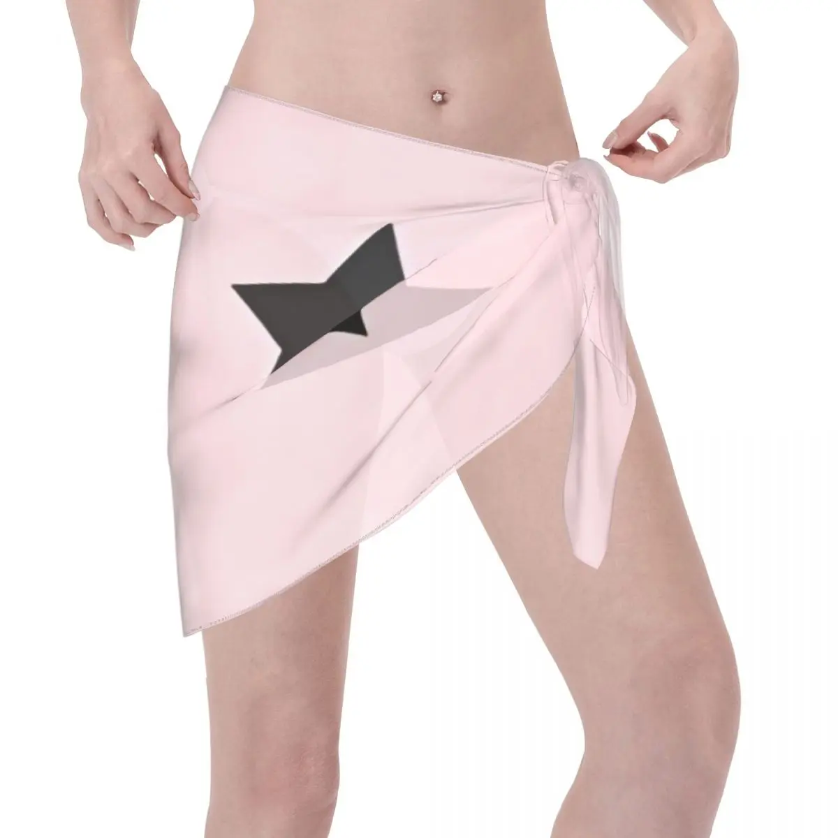 Benutzerdefinierte Ferragnies Eyes C-Chiara Kurze Sarongs Badeanzug Cover Up Bedruckter Bikini Wrap Sheer Sarong Strand Wrap