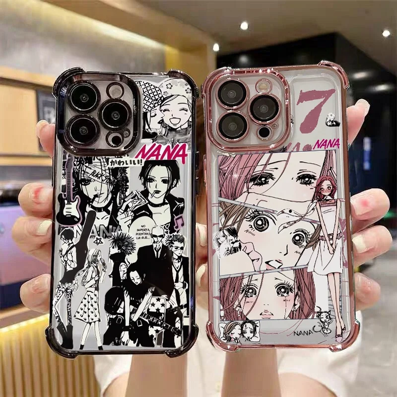 Anime Komatsu Nana Phone Case For OPPO Reno 15F 14F 13F 11F 12F 8T 11 13 12 7 8 10 14 15 Pro F29 Pro Clear Plating Fashion Cover