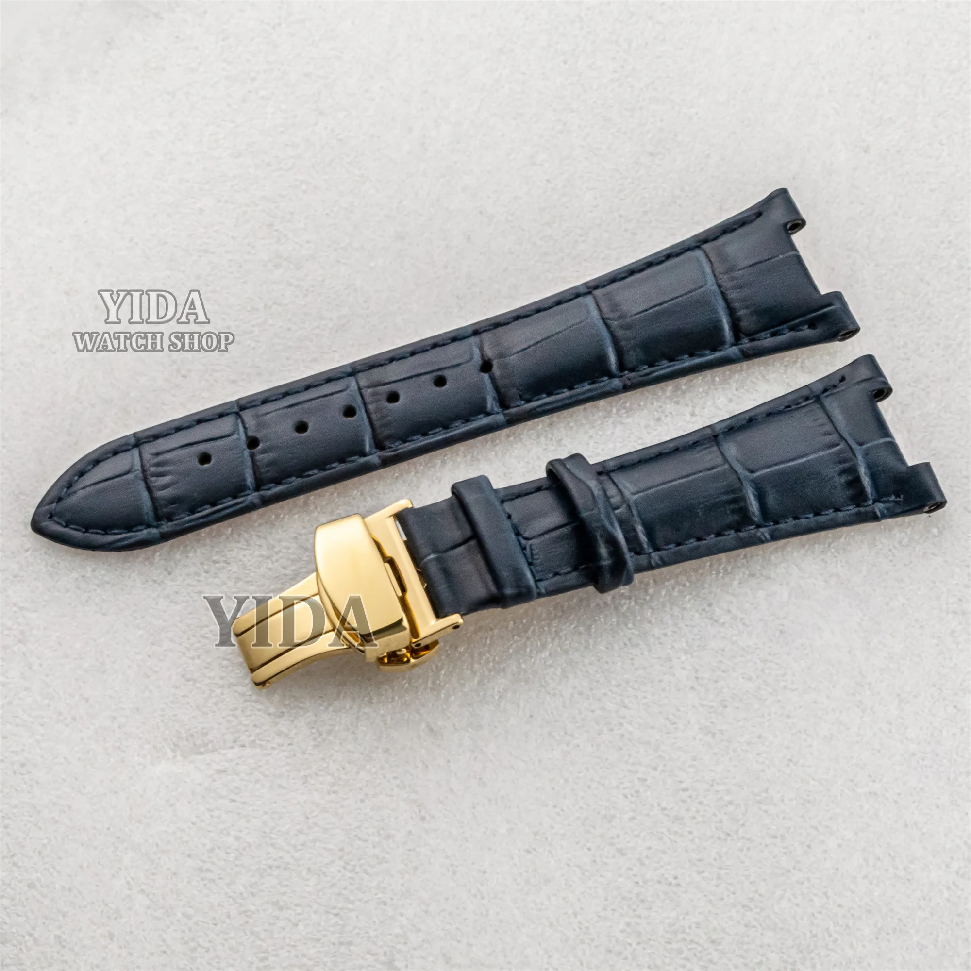 노틸러스 시계 밴드 25MM 정품 가죽 시계 스트랩 316L 스테인레스 스틸 버클 모드 손목 밴드 수리 도구 액세서리