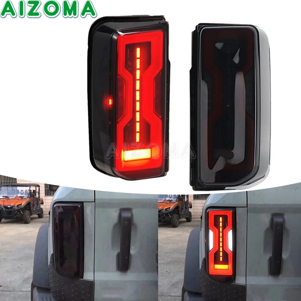 

Car LED Tail Lights for Ford Bronco 2-4 Door Model SUV Rear Brake Lamp Turn Signal Position Reverse Taillight Assembly 2021-2024