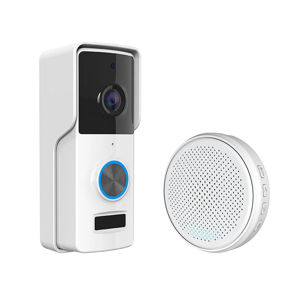 

[NEWA76K!】 Tuya HD Video Doorbell Camera Wireless With Indoor Chime 90 Degree Wide Angle Visual WIFI