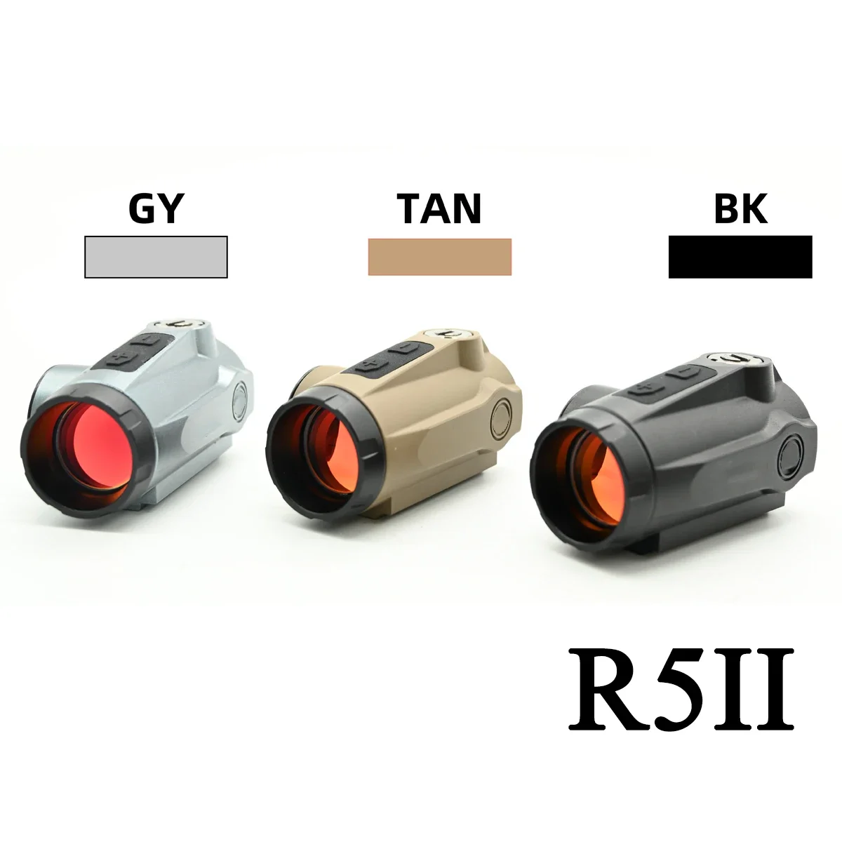 Tactical R5 GENII Red Dot Sight Optics Hunting 1x20mm Compact Airsoft Sight with 20mm Tall and Low Mounts and Motion Awake