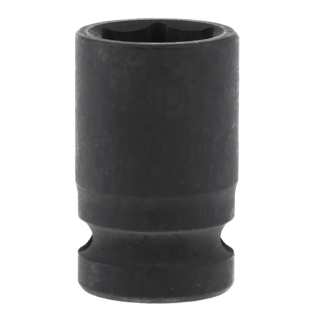 Heavy Duty 16mm Metric Impact with 1/2 inch Drive, 6-Point, Black