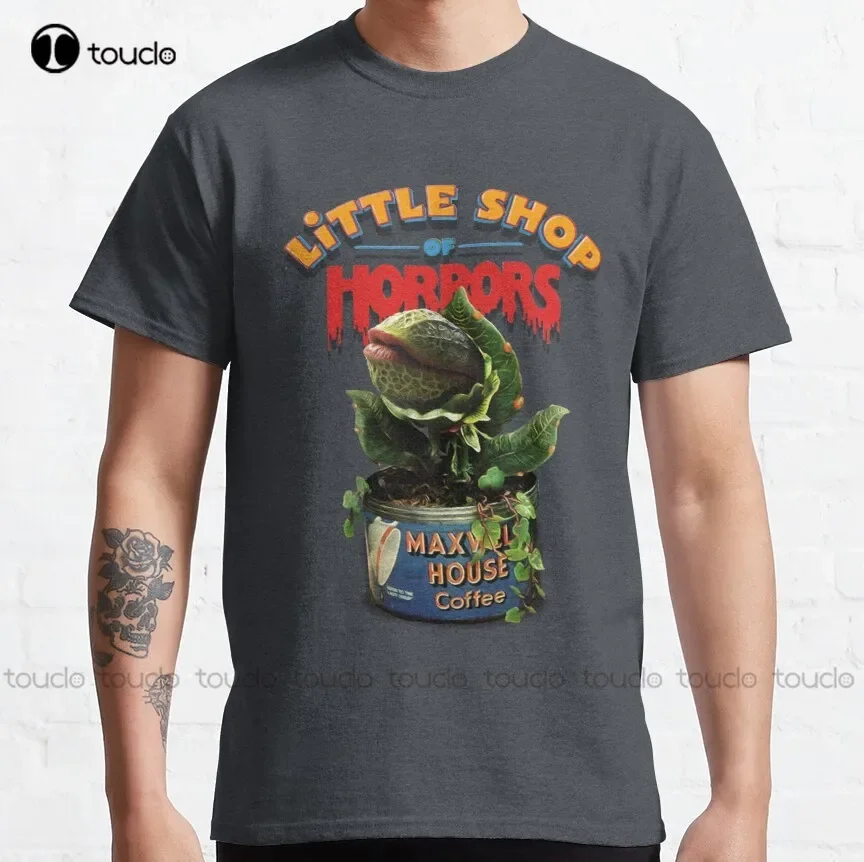 Little Shop Of Horrors Audrey Ii Maxwell House Coffee Classic T-Shirt Mens Swim Shirt Custom Aldult Teen Unisex Xs-5Xl Classic