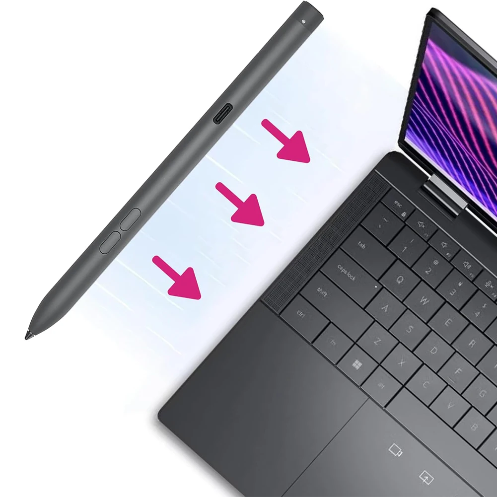 

PN7522W Rechargeable Active Pen Laptop Pen Stylus Pen Tablet Touch Pen for Dell XPS 13 9315 2-in-1 for Dell Latitude 5310 2 in 1