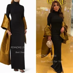 Modern High Neck Evening Dresses Long Sleeves Mermaid Prom Dress Shawl Formal Occasion Party Gown Customized Vestidos De Fiesta