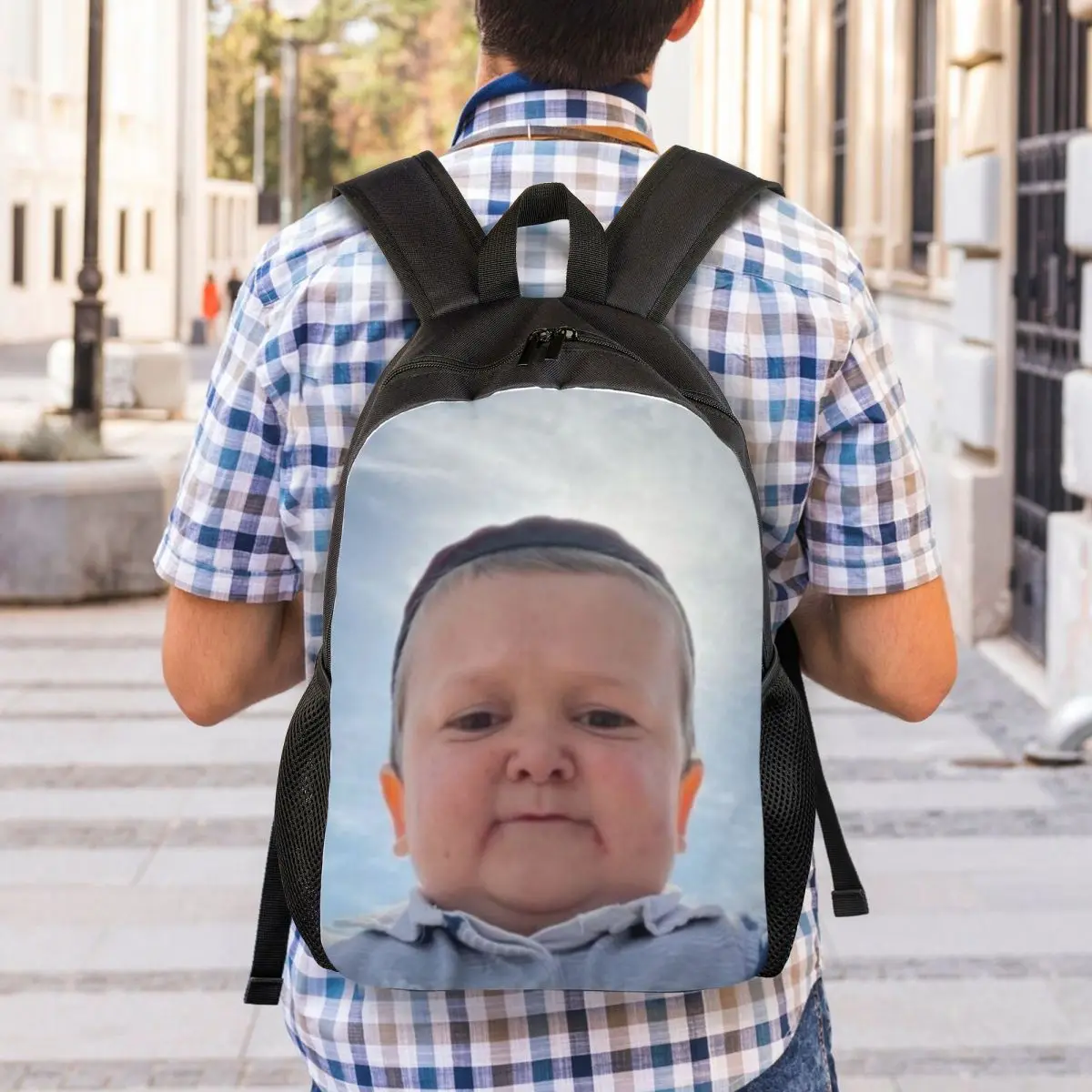 Mochilas personalizadas Selfie Hasbulla Magomedov, Bookbag casual para faculdade, Mochilas escolares para homens e mulheres