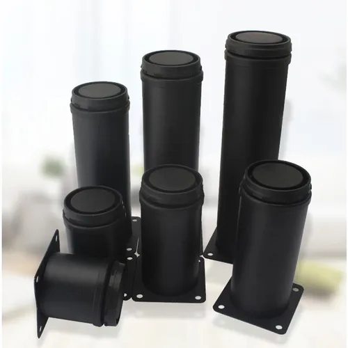 1 Uds. Patas de muebles de acero inoxidable de 5-25cm, patas ajustables de Metal, para patas de mesa de gabinete, patas de sofá, pie de repuesto para muebles