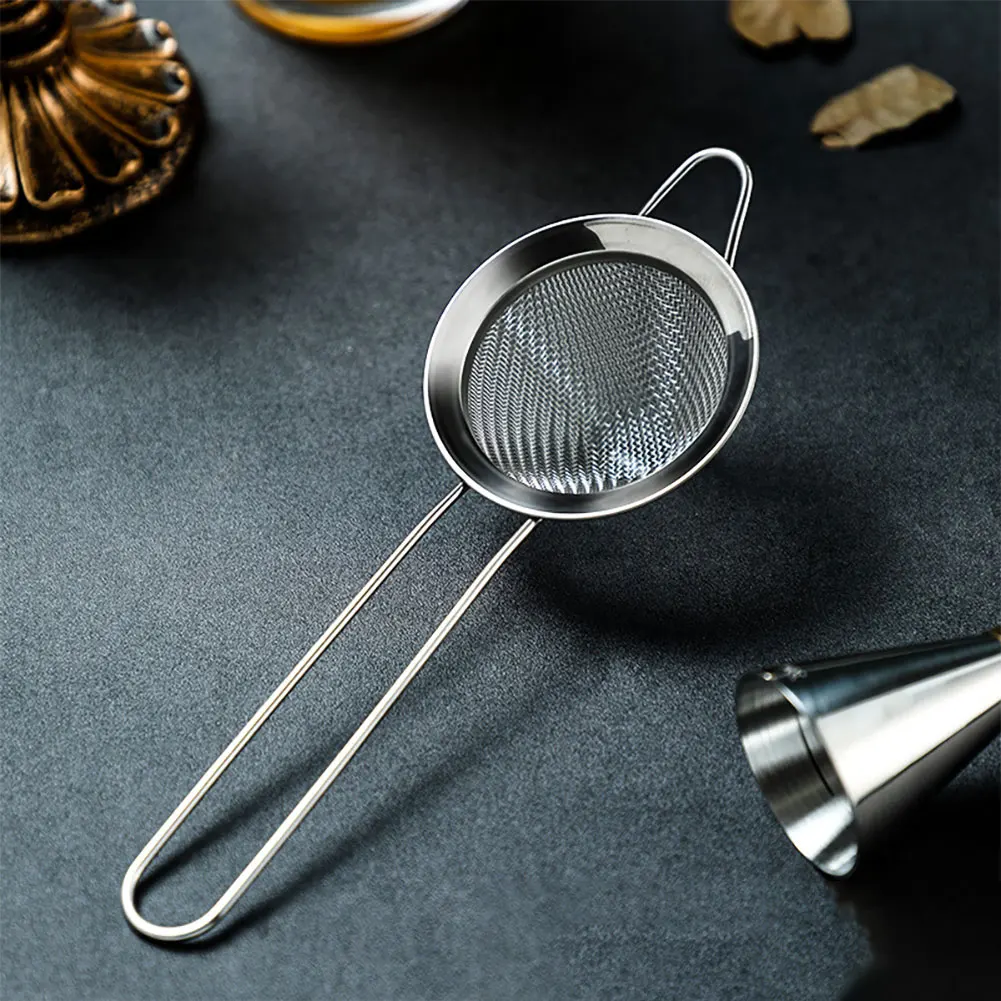 1Pc Stainless Steel Conical Cocktail Sieve Great For Removing Bits From Juice Julep Strainer Cocktail Strainer Bar Strainer