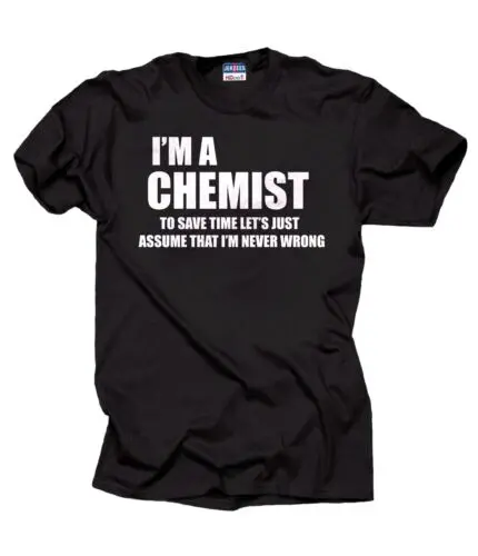 Chemist T-Shirt Gift For Chemist Profession Tee Shirt Christmas Gift