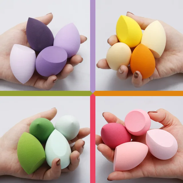 4pcs Makeup Sponge Powder Puff Dry and Wet Combined Beauty Cosmetic Ball Foundation Powder Puff Bevel Cut Make Up Sponge Tools 6 4pcs Makeup Sponge Powder Puff Dry and Wet Combined Beauty Cosmetic Ball Foundation Powder Puff Bevel Cut Make Up Sponge Tools 6