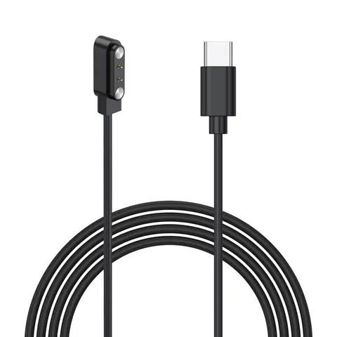 USB Type C 2 Pin 0.16in Magnetic Charging Cable For YAMAY SW022/AGPTEK LW11/Ticwatch GTX/Haylou Solar LS05/RT LS05S/IMILAB KW66