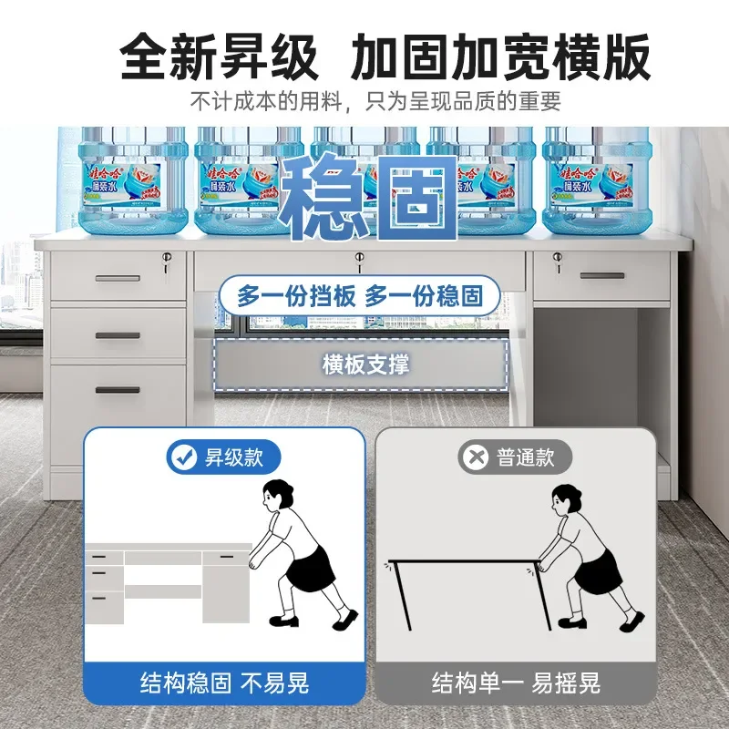for Simple Storage Desk for Home Office Study Writing Table with Locker Single Computer Desktop Workstation