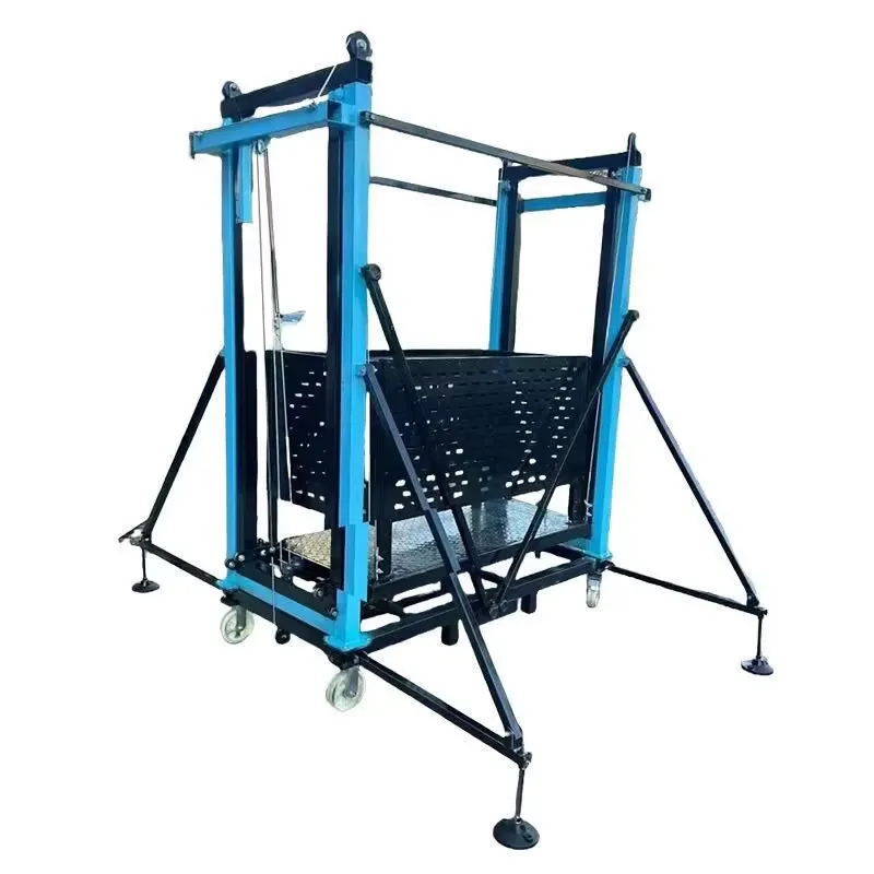 

Electric lifting scaffolding remote control mobile foldable portable industrial warehouse decoration lift platform