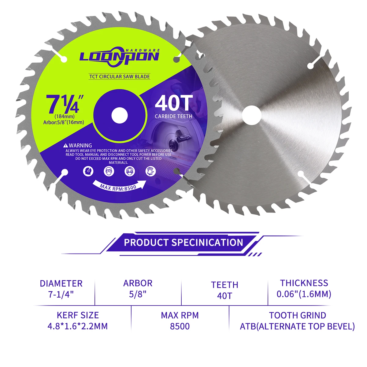 Imagem -02 - Polegada 184*16 mm Tct Carbide Saw Blade Madeira Disco de Corte para Madeira Fino Metal Plástico Workpiece Tsable Saw Angle Grinder 71