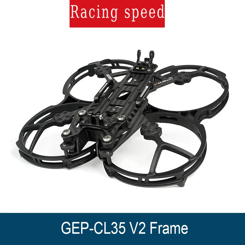

GEPRC GEP-CL35 V2 Carbon Frame Kit Lightweight Durable DIY for CineLog35 V2 FPV Quads RC Drones Cinematic Builds