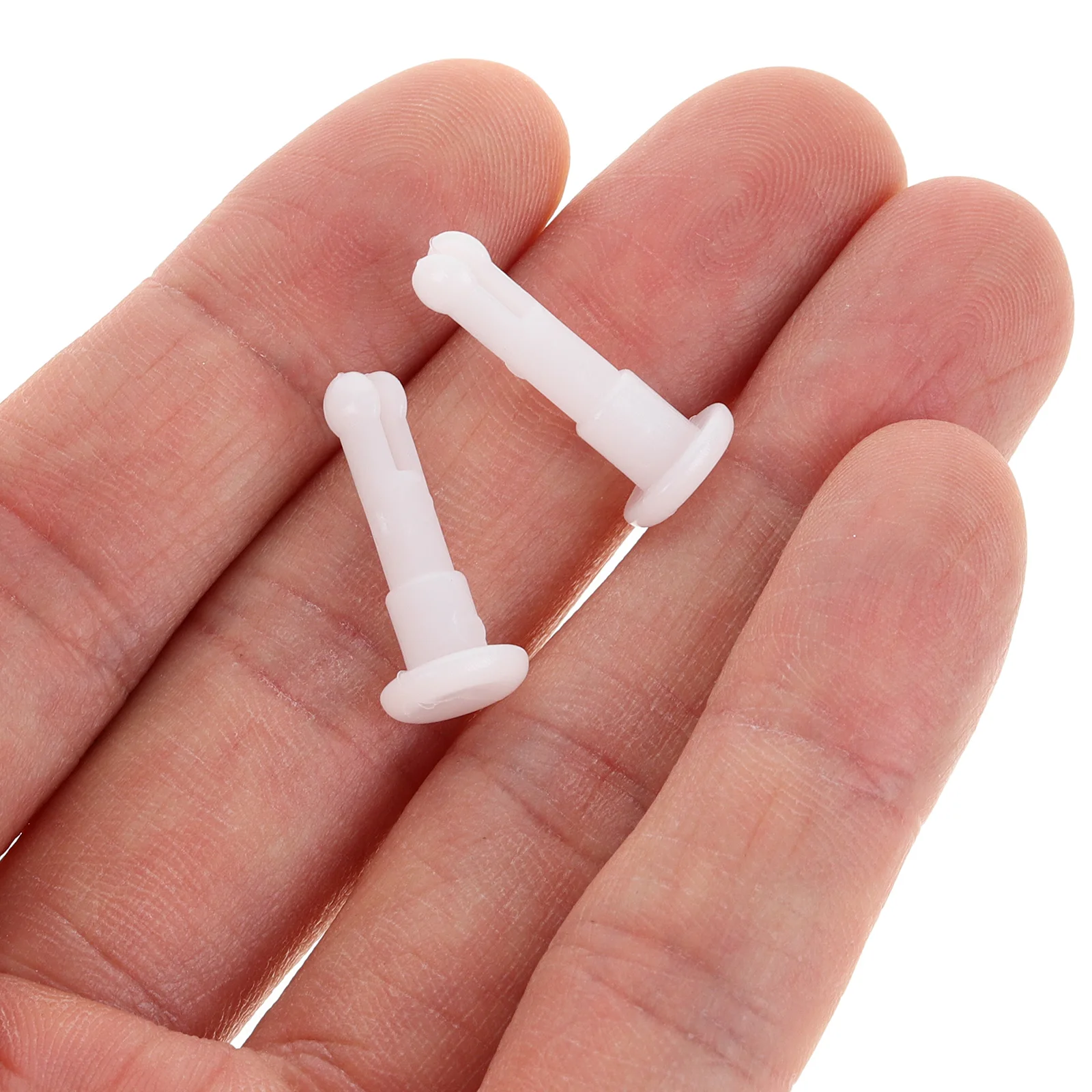 

2 Pcs Chin Paper Pin Safety Optometry Rest Paper Fixing Rod White Plastic Sturdy Optical Shop School Hospital Use for Crack