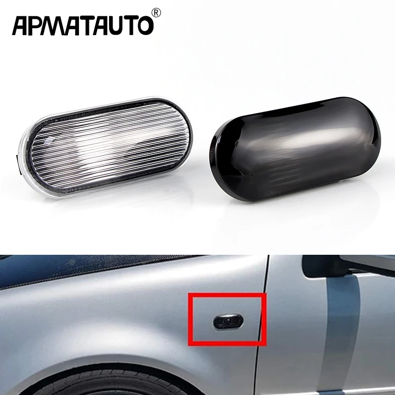 

2Pcs For Ford Focus MK2 2004 2005 2006 2007 C-Max Fiesta Fusion Galaxy Side Marker Light Cover Housing Shell Car Accessories