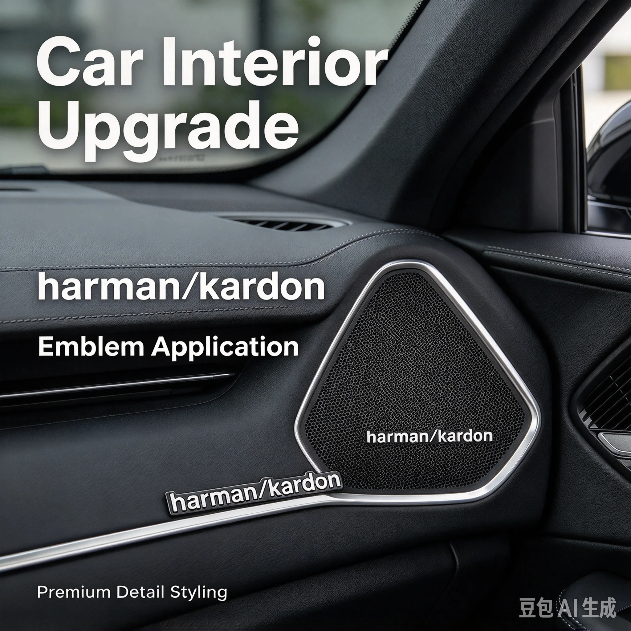 3D Aluminum Harman/Kardon Badge Emblem Car Audio Stickers For Lexus Mercedes Benz AMG Alfa Romeo Renault Mazda Toyota Ford Lada