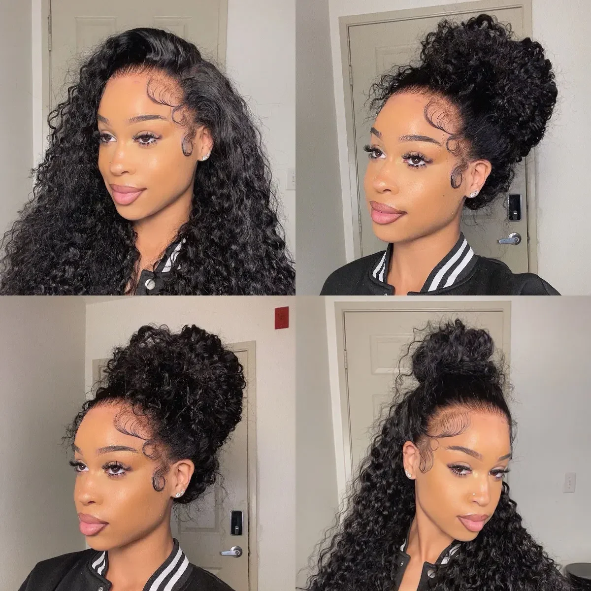 Мягкие 30-дюймовые кудрявые человеческие волосы, натуральные черные 13x6 HD, парики спереди, бразильские свободные части, предварительно выщипанные с детскими волосами, бесклеевые