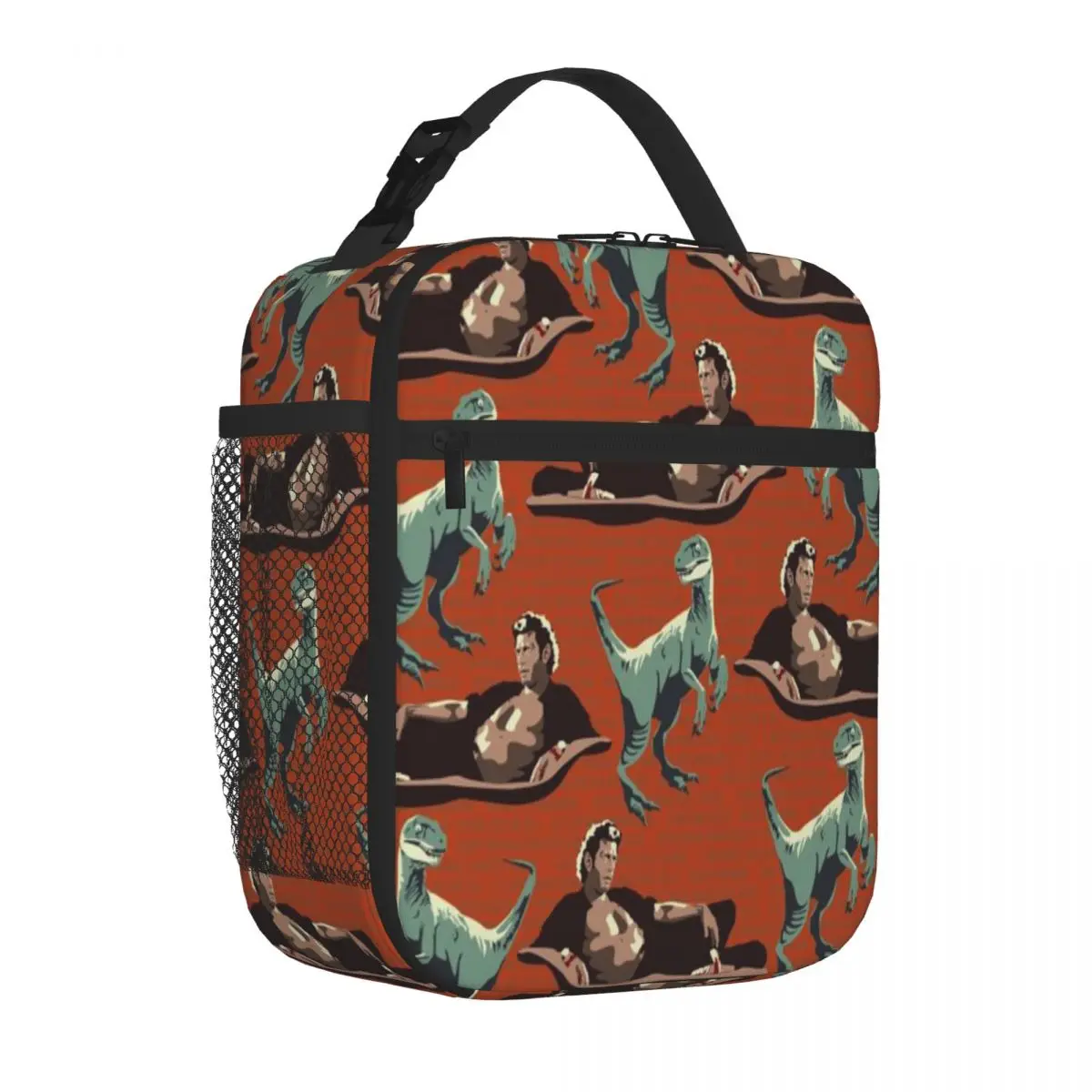 Bestselling Jurassic Geniuses Bold Color Canvas Lunch Bag Daily Snack Storage Bento Bag