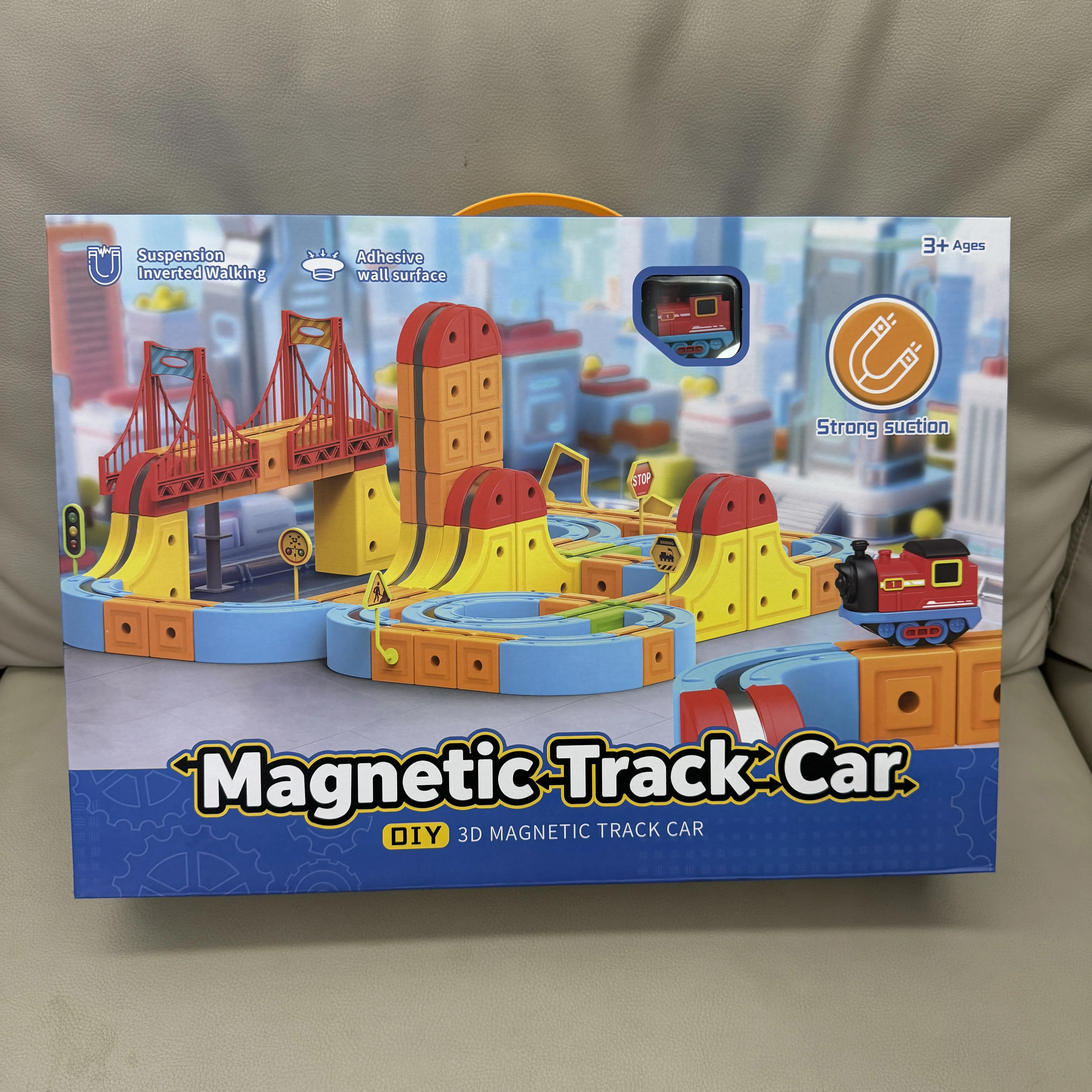 DIY Magnetic Building Block Rail Car - STEM Educational Construction Toy Kids Developmental Learning Gift Montessori Toy Gift