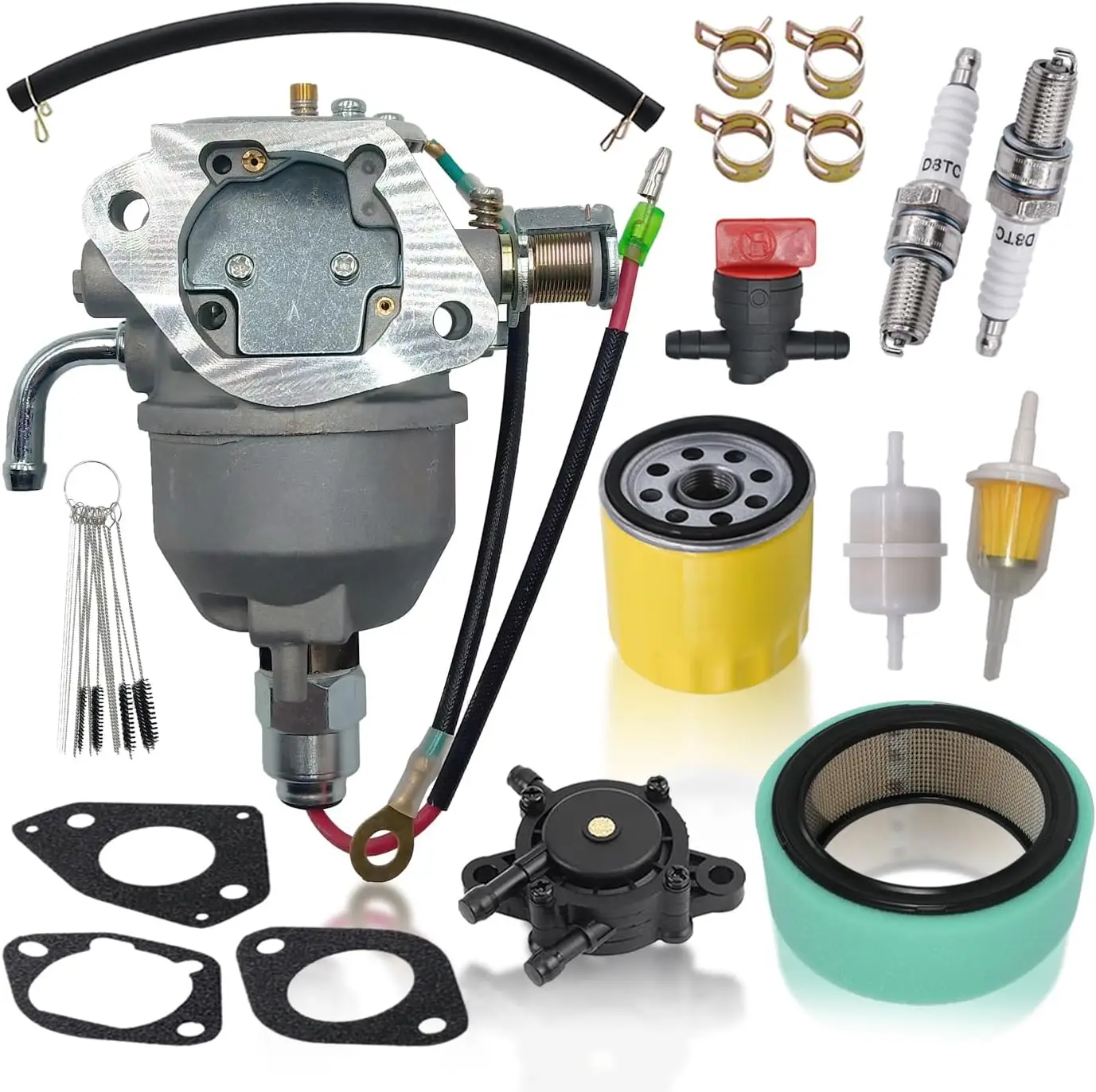 

24 853 25-S Carburetor Fits for Kohler CV18s CV20s CV22s CV725 Command Engines with Fuel Pump & Air Filter & Oil Filter Replace