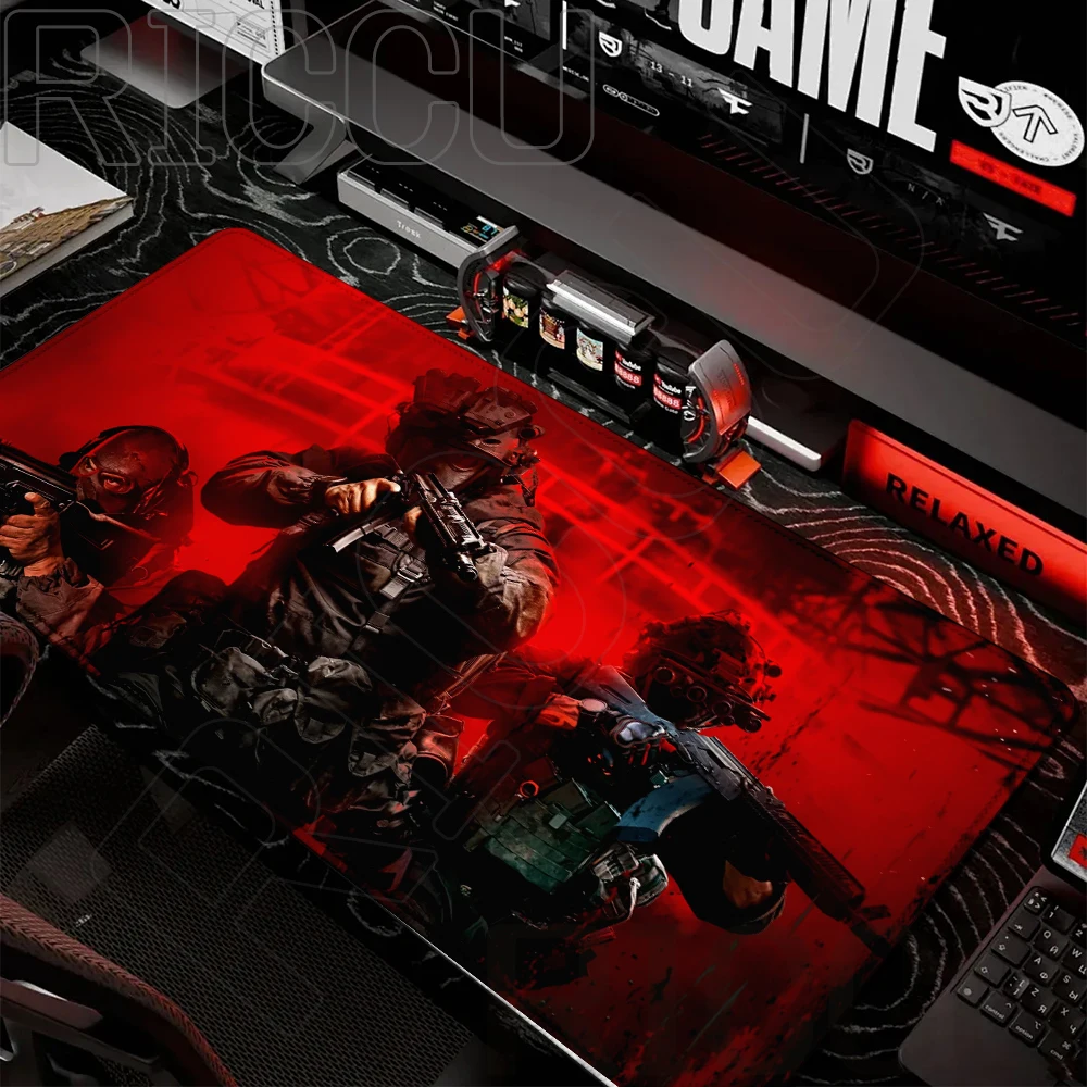 Alfombrilla de ratón de Anime HD de 400x900mm para Gamer esports, alfombrilla de ratón Xxl Call of Duty, accesorios para Juegos de PC, alfombrillas extendidas para interiores de escritorio
