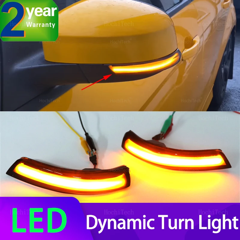 LED Dynamic Turn Signal Light Side Mirror Sequential Indicator Blinker Lamp For Ford Focus 2 MK2 Focus 3 MK3 3.5 Mondeo MK4 EU