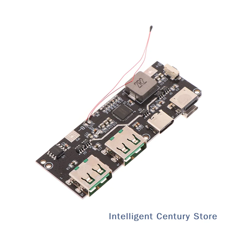 1 Pc QC4.0+PD3.0 LED Dual USB 22.5W Micro/Type-C USB Mobile Power Bank 18650 Charging Module Temperature / Circuit Protection